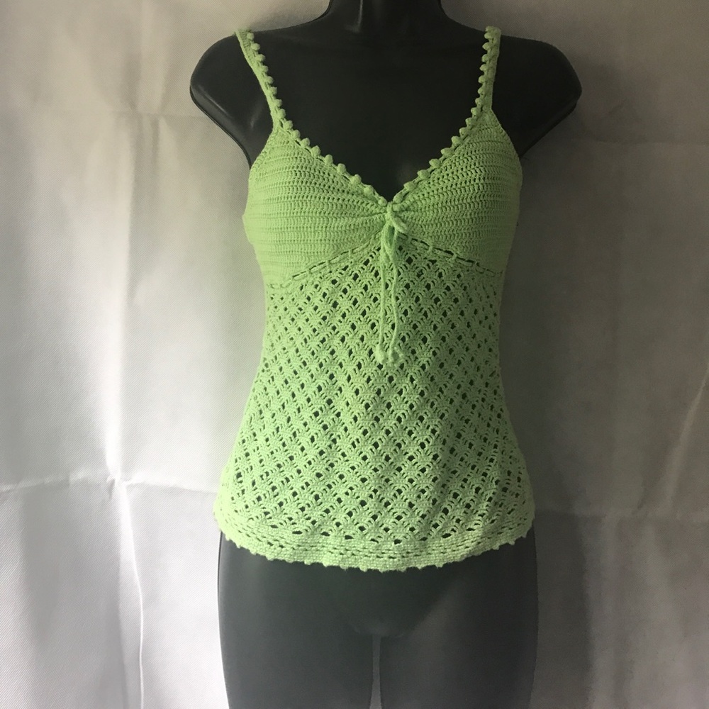 Banana Republic crochet knit tank